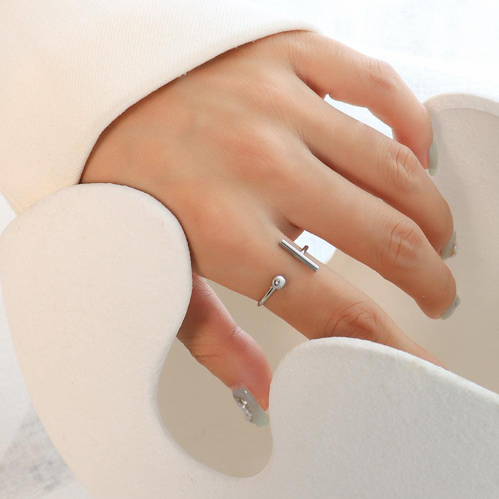 T-shaped Ball Ring - zuzumia