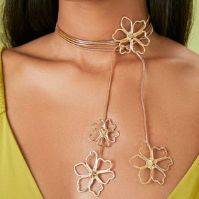 Adjustable Flower Necklace - zuzumia