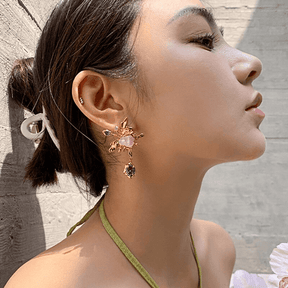 Amethyst Gemstone Vintage Earrings - zuzumia