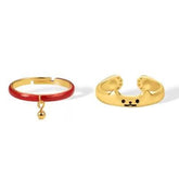 Stacking Cute Cat Rings Set - zuzumia