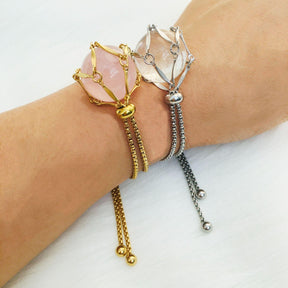 Crystal Stone Holder Bracelet