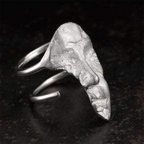 Handmade Shattered Visage Ring - zuzumia
