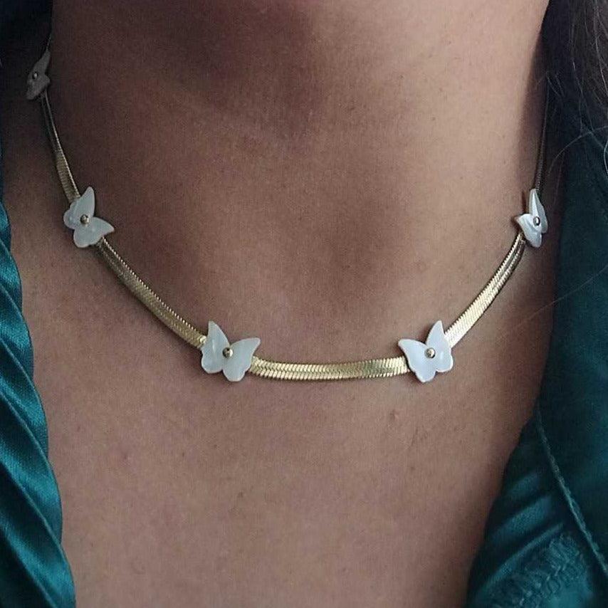 Grace Snake Chain Necklace - zuzumia