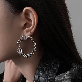 Irregular Hoop Earrings - zuzumia