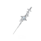 Geometric Four-Pointed Star Earrings