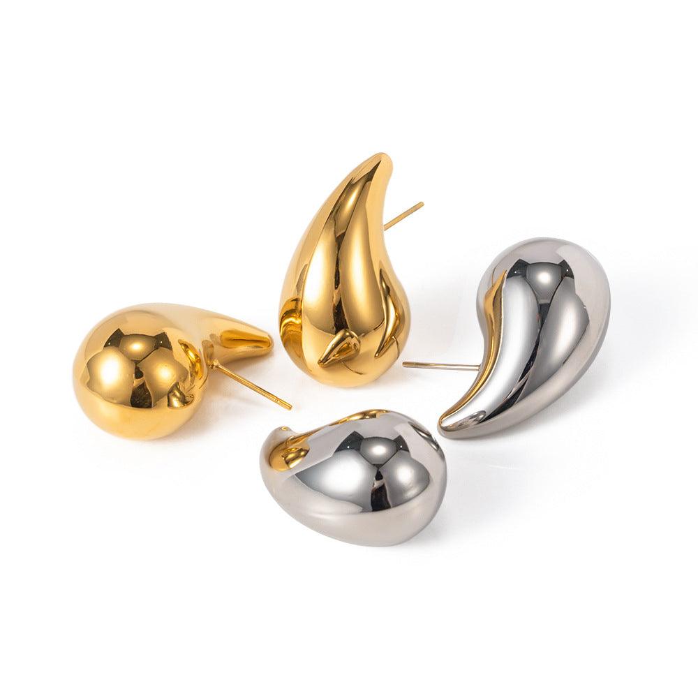 Teardrop Hoop Earrings - zuzumia