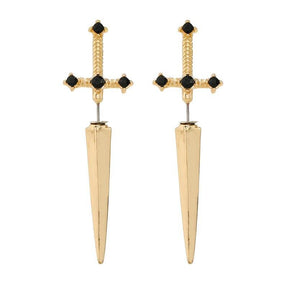 Gothic Sword Screw Earrings - zuzumia