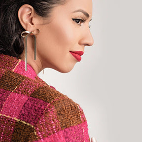 Bow Drop Dangle Earrings - zuzumia
