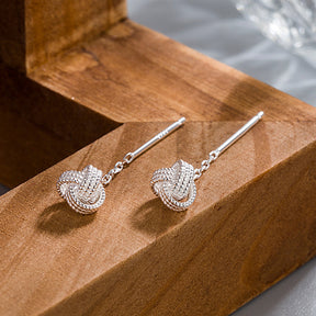 Good Luck Knot Chain Earrings