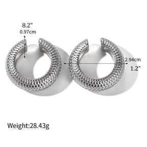 Snake Hoop Earrings Cuffs - zuzumia