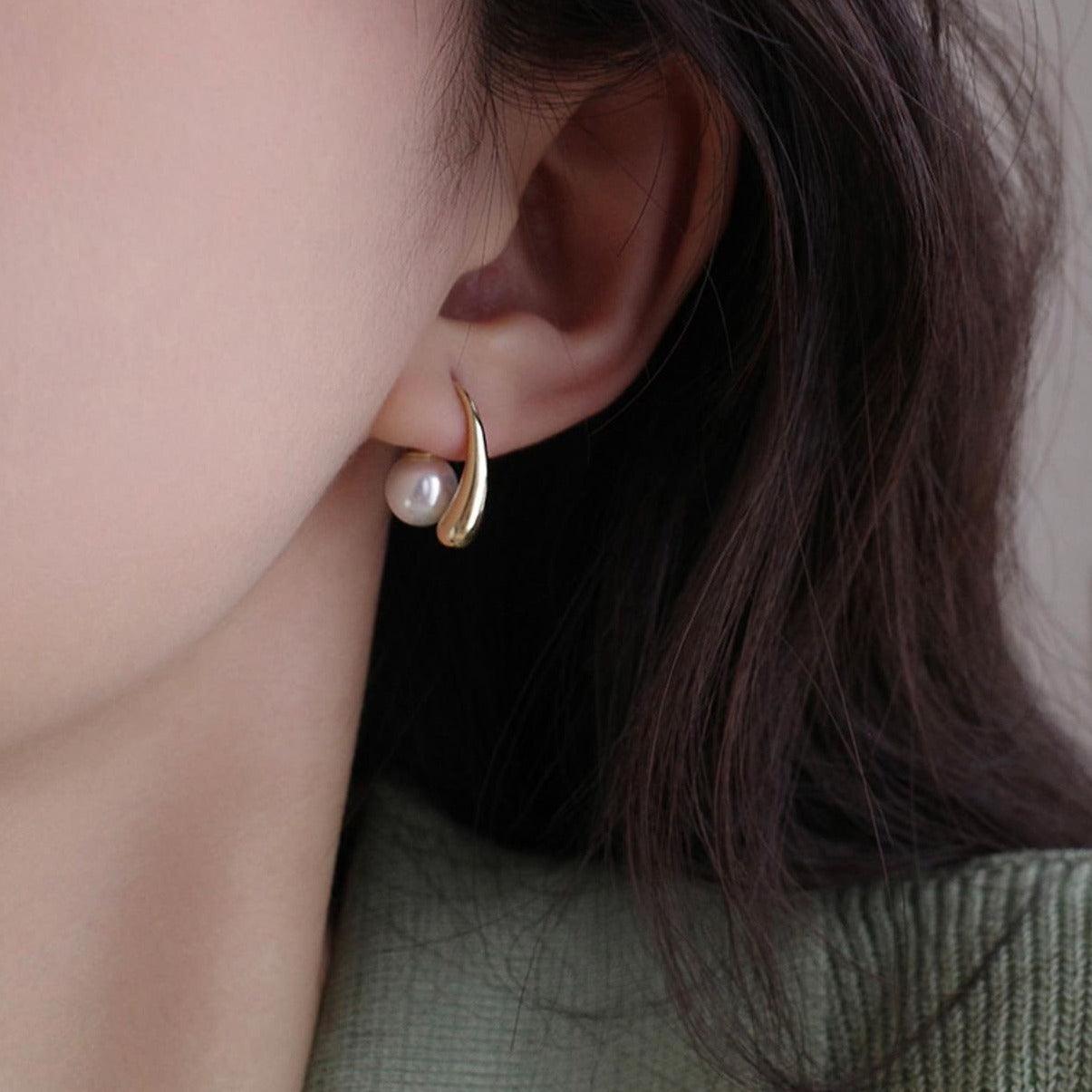 Water Drop Pearl Earrings - zuzumia