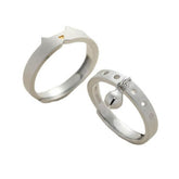 Lovely Cat&Bell Matching Ring Set
