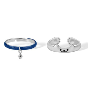 Stacking Cute Cat Rings Set - zuzumia
