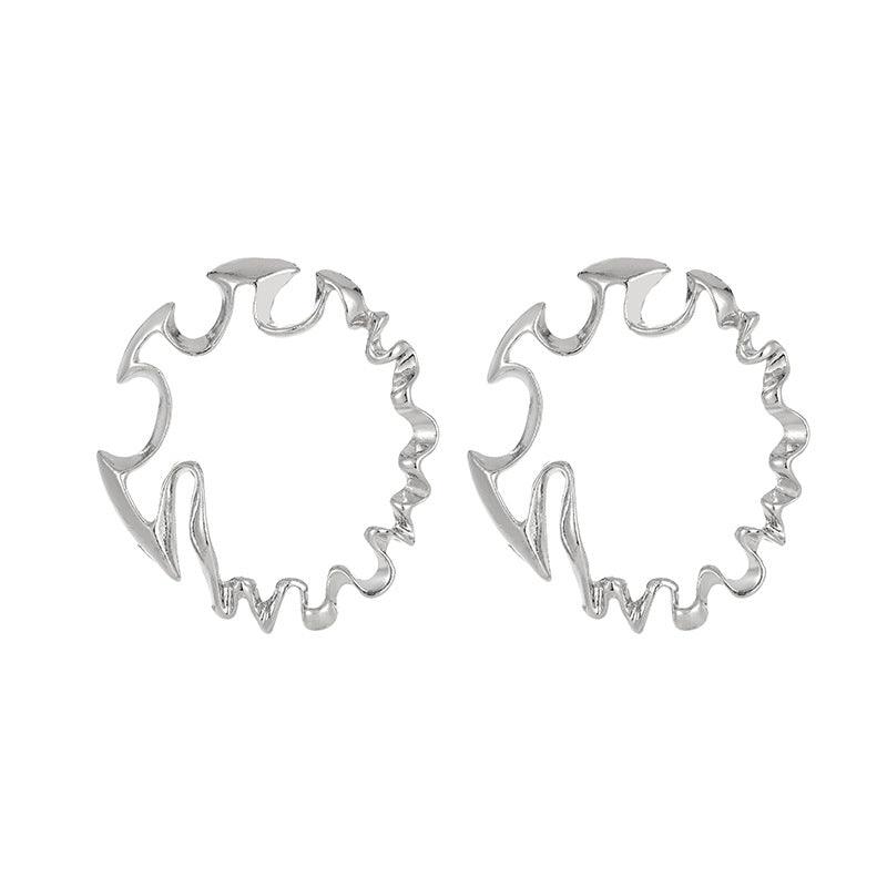 Irregular Hoop Earrings - zuzumia