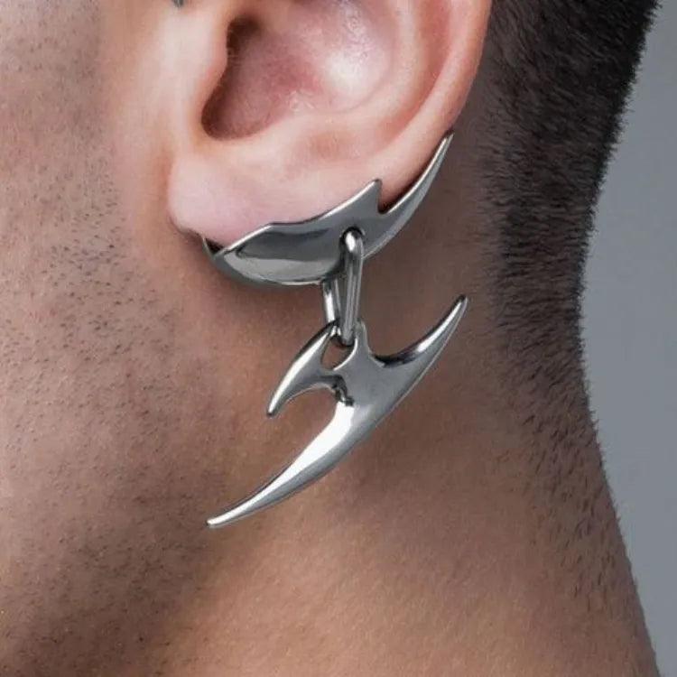 Cyberpunk Mechanical Dart-shaped Ear Cuff