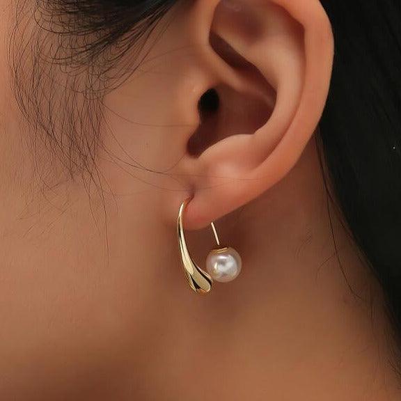 Water Drop Pearl Earrings - zuzumia