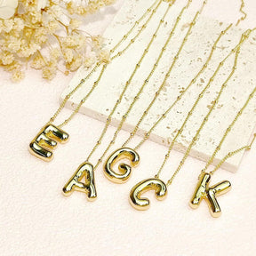 3D Balloon Letter Necklace - zuzumia