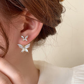 Double Butterfly Earrings - zuzumia