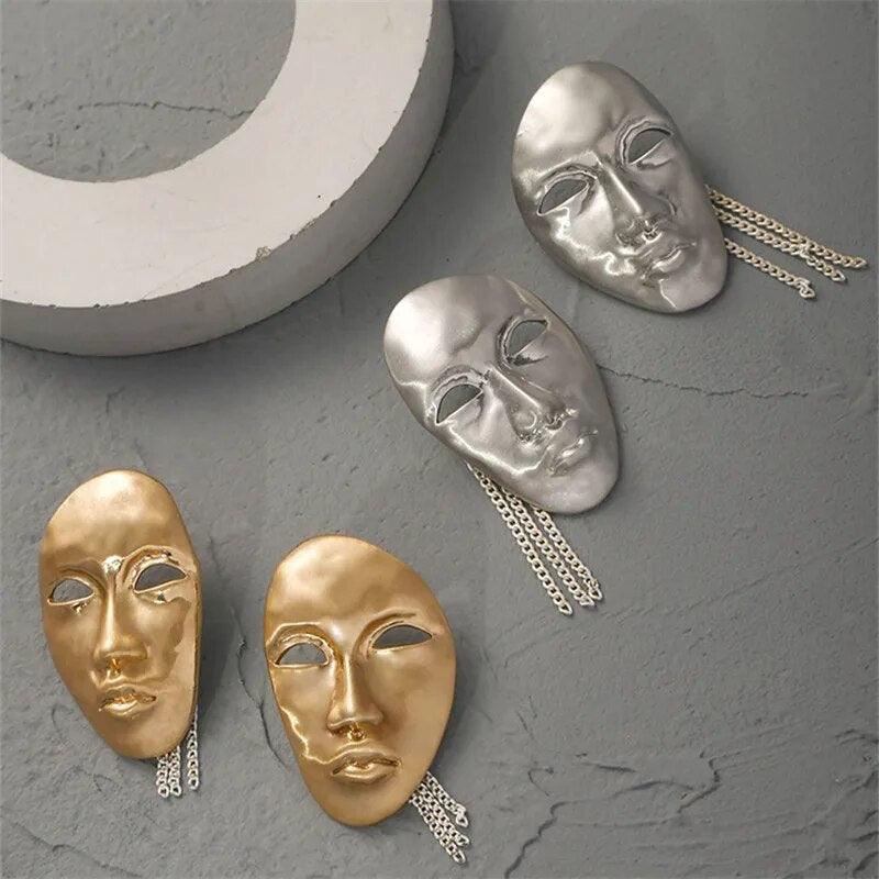 Hyperbole Portrait Tassel Earrings - zuzumia