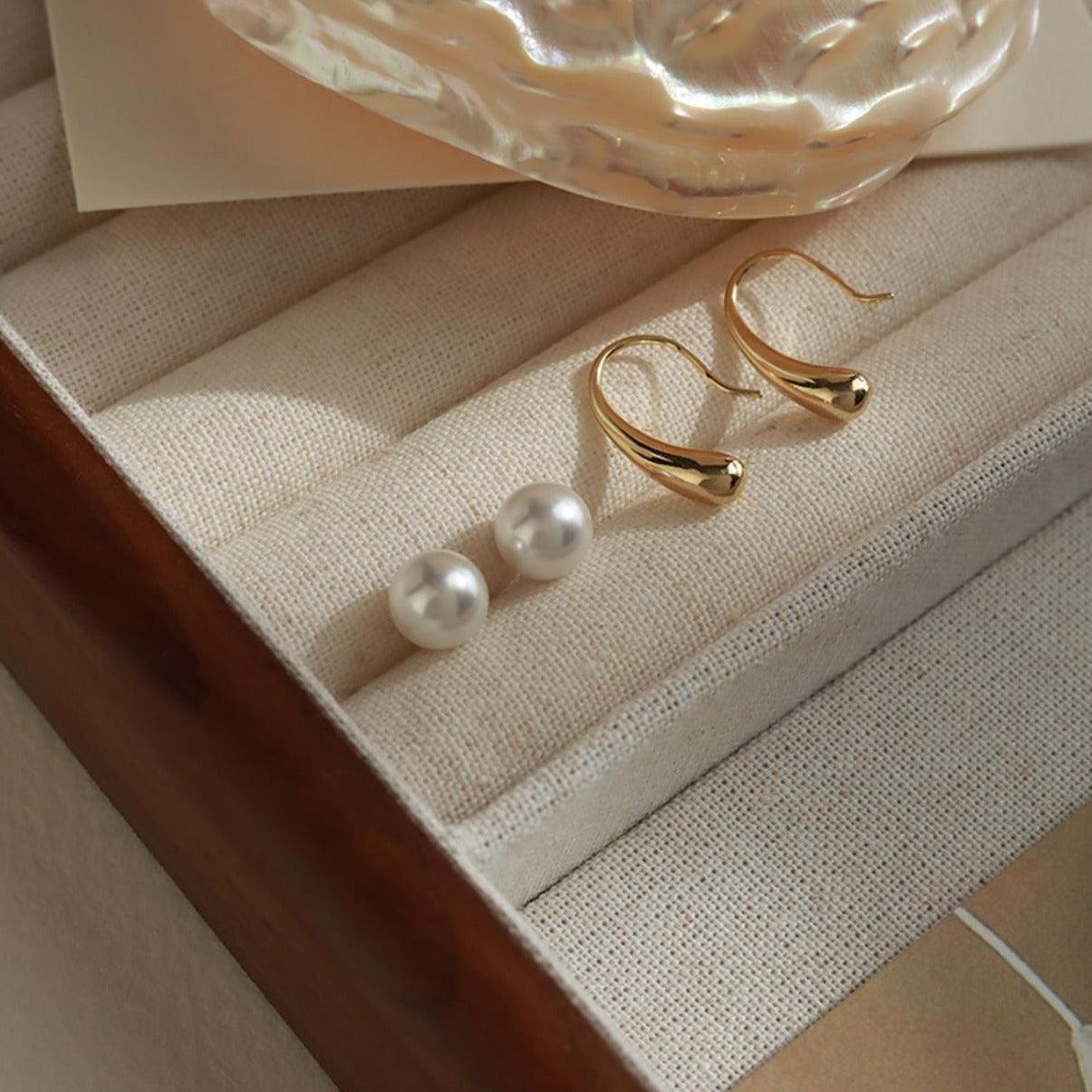 Water Drop Pearl Earrings - zuzumia
