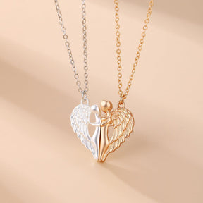 Magnetic Hugging Angel Necklace Set - zuzumia