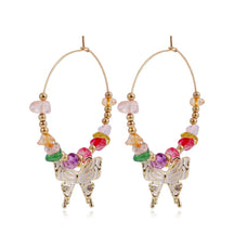Natural Stones Hoop Earrings - zuzumia