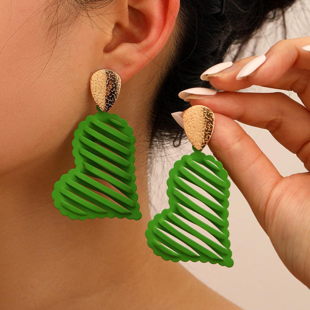 Hollow Heart Earrings - zuzumia