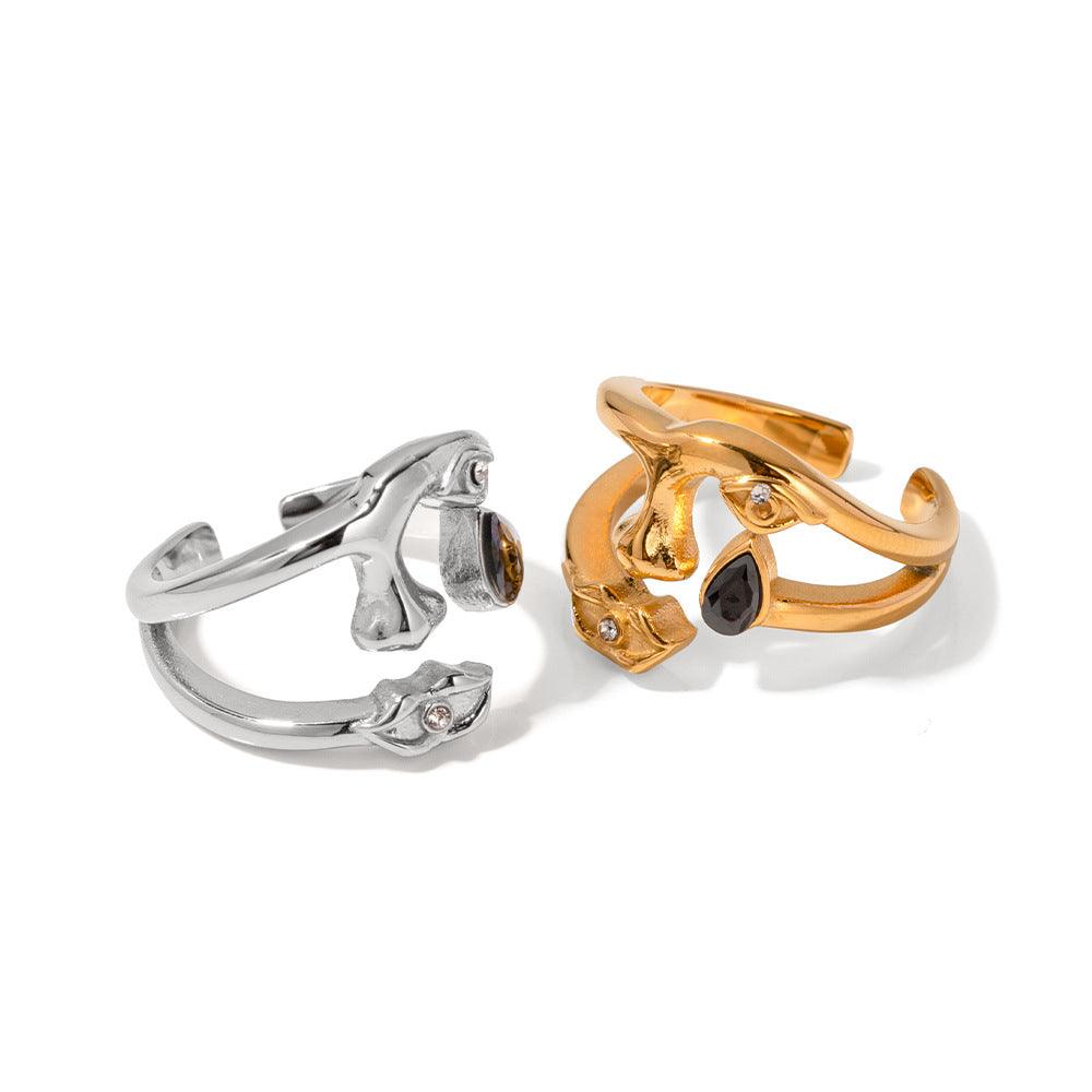 Zirconia Mask Ring - zuzumia
