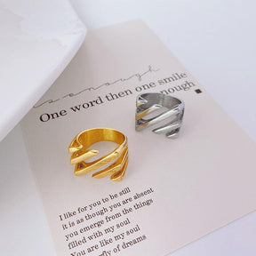 Layered Twill Ring - zuzumia