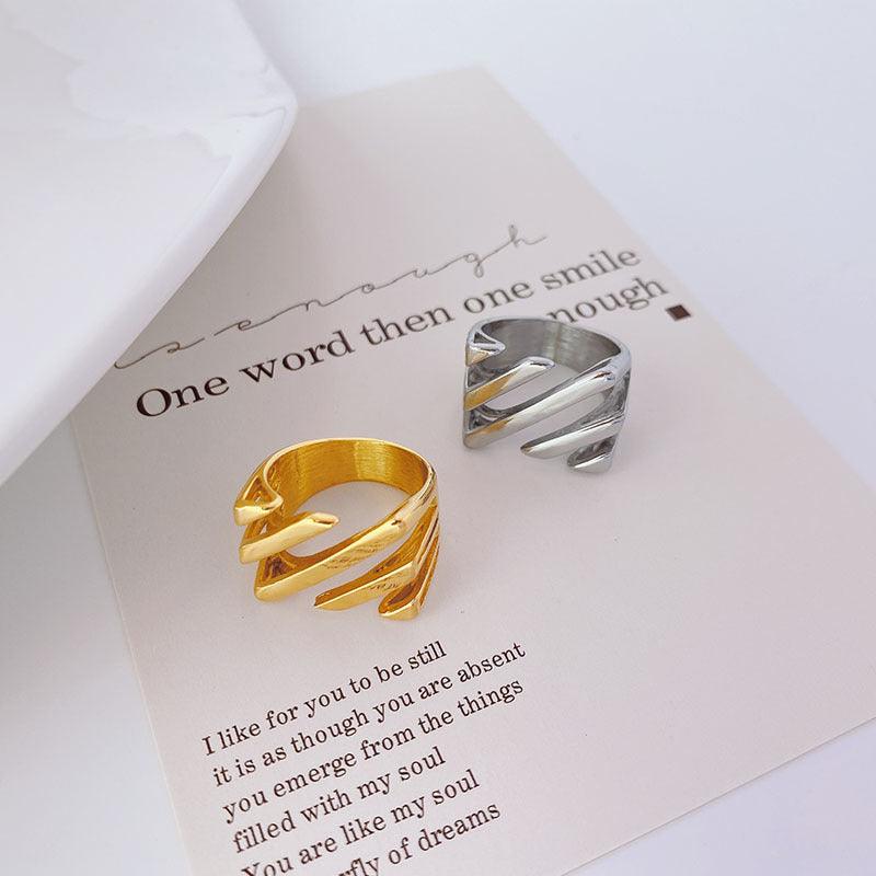 Layered Twill Ring - zuzumia
