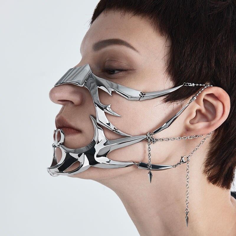 Metal Cyberpunk Mask - zuzumia