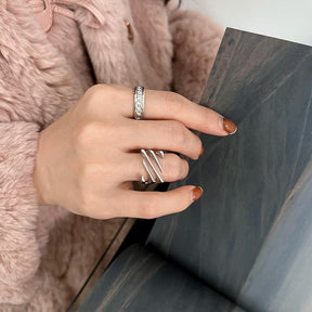Layered Twill Ring - zuzumia