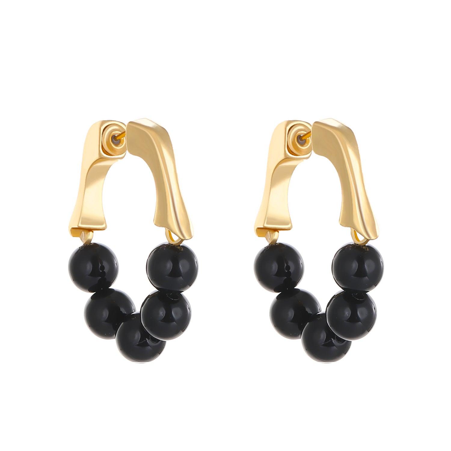 Natural Stones Loop Earrings - zuzumia