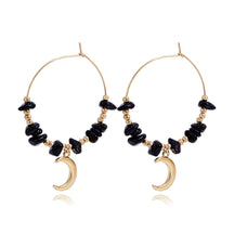 Natural Stones Hoop Earrings - zuzumia