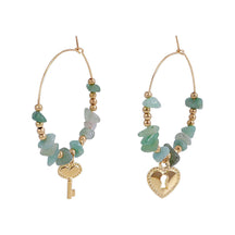 Natural Stones Hoop Earrings - zuzumia
