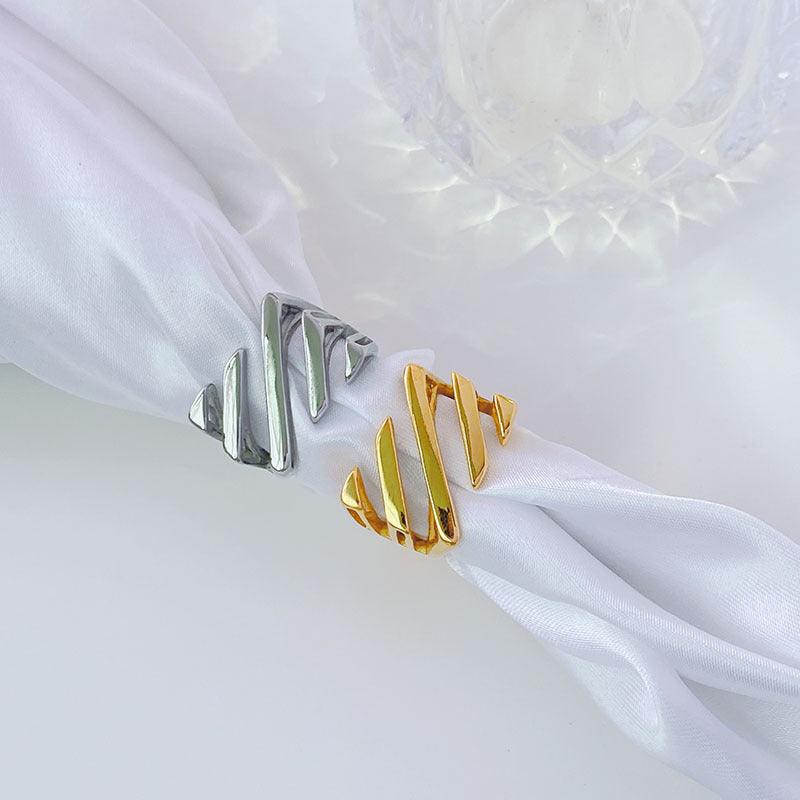 Layered Twill Ring - zuzumia