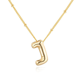 3D Balloon Letter Necklace - zuzumia