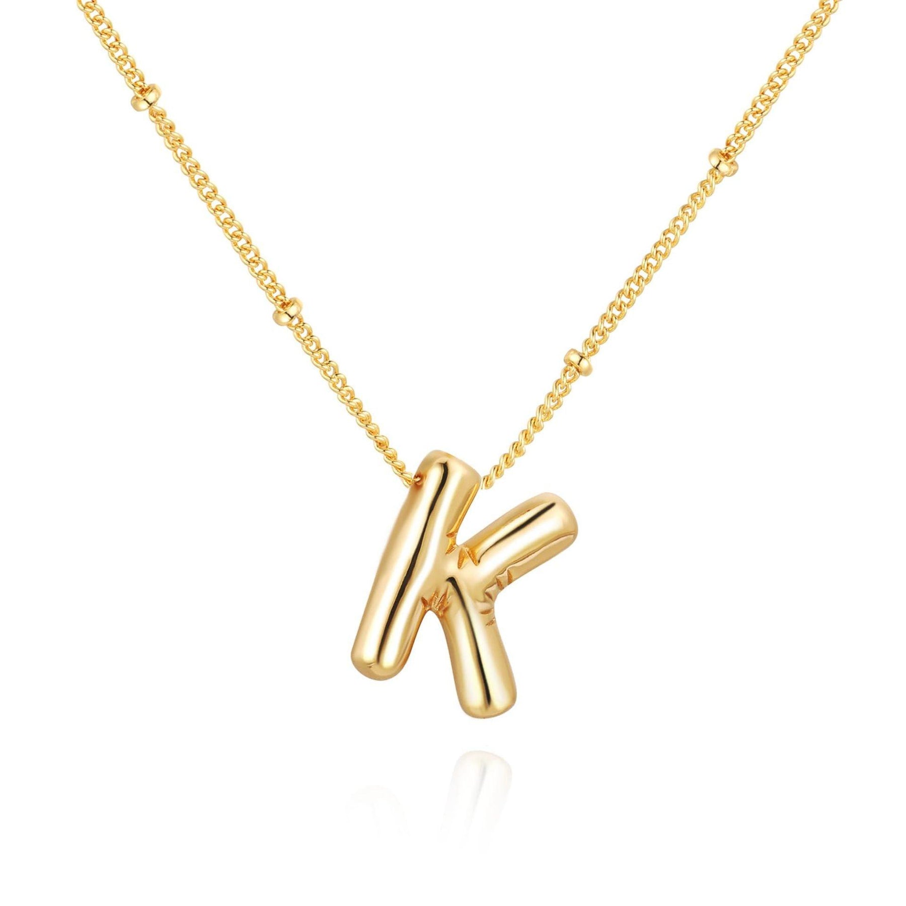 3D Balloon Letter Necklace