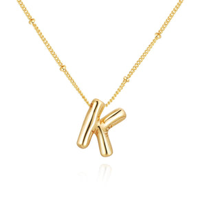 3D Balloon Letter Necklace