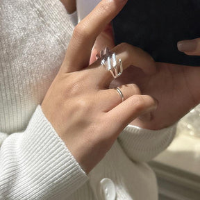 Layered Twill Ring - zuzumia