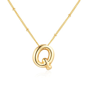 3D Balloon Letter Necklace - zuzumia