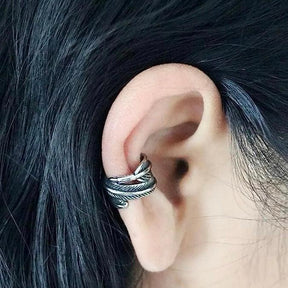 Feather Non-Pierced Ear Cuff - zuzumia