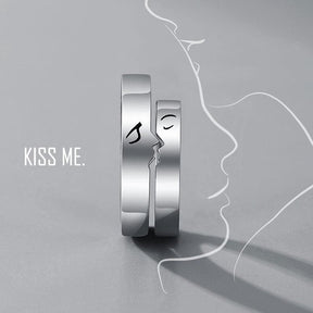 Kiss Me Cute Matching Rings
