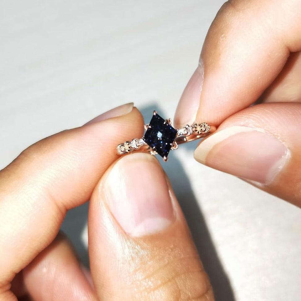 Starry Blue Sky Ring Set - zuzumia