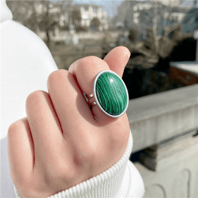 Unisex Natural Stone Ring