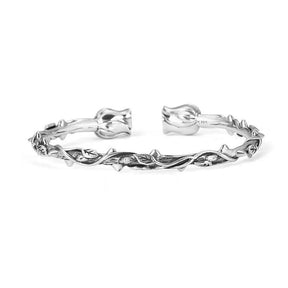 Thorn Rose Bangle Bracelet - zuzumia