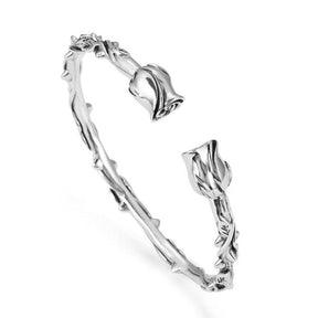 Thorn Rose Bangle Bracelet - zuzumia