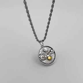 Sun And Moon Pendant Necklace