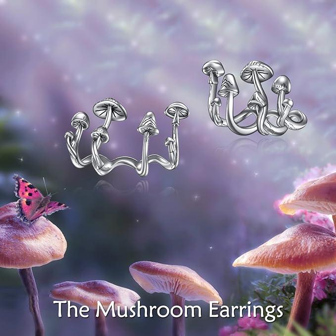 Mushroom Earring Studs - zuzumia