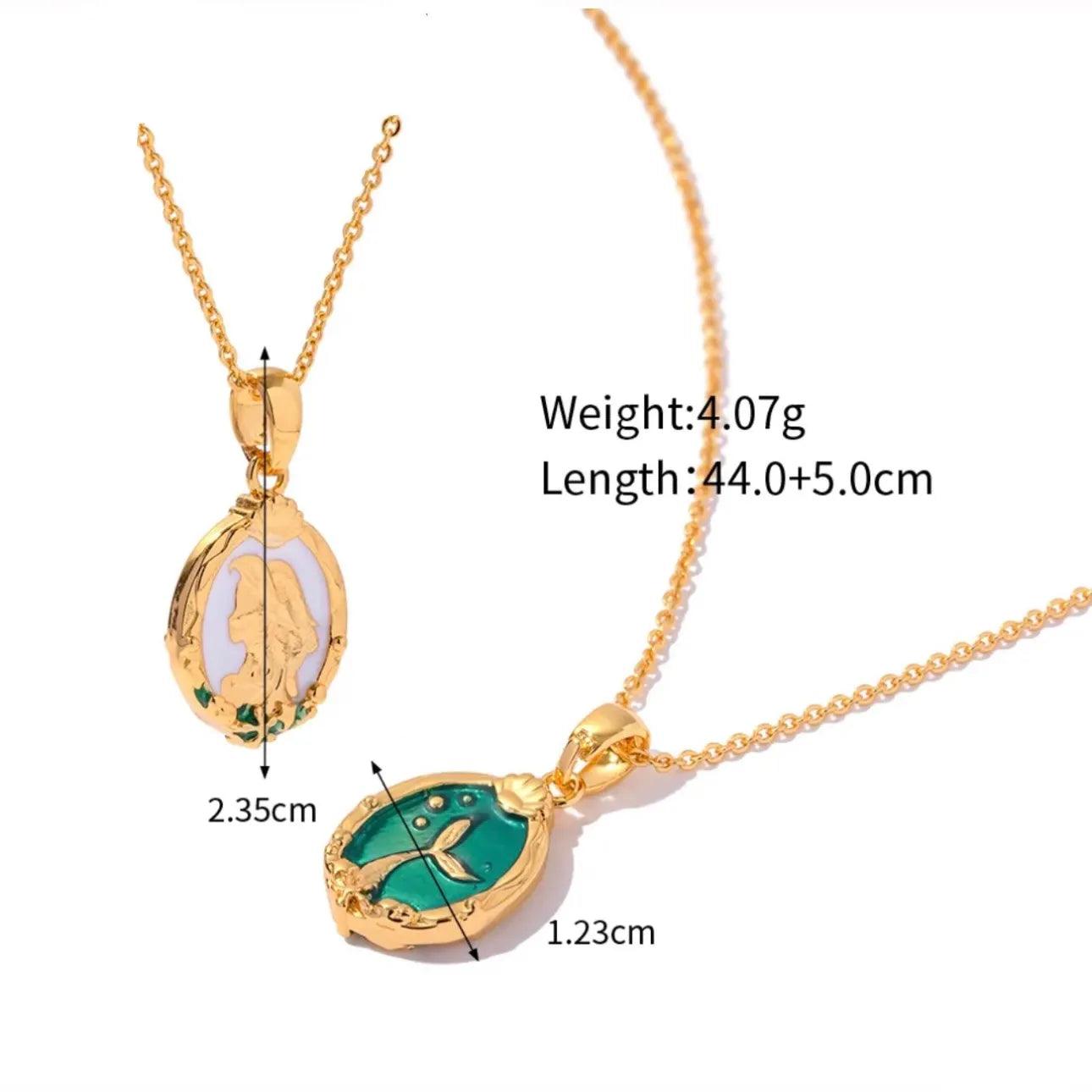 Double-Sided Mermaid Necklace - zuzumia